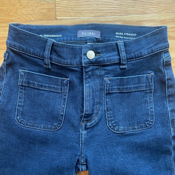 NWOT DL1961 Mara Straight Mid-Rise Instasculpt Ankle - Size 24 - Picture 2 of 6